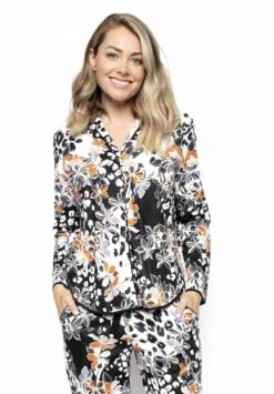 Cyberjammies KATIE - Koszulka Do Spania - Black Floral