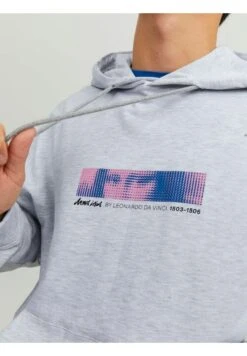 Jack & Jones JORMASTERPIECE HOOD UNISEX - Bluza Z Kapturem - White Melange -sklep Next ee99835d30994adaa09d5ccd1da33a1c