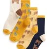 Next HAMISH HIGHLAND COW 4 PACK STANDARD - Skarpety - Yellow