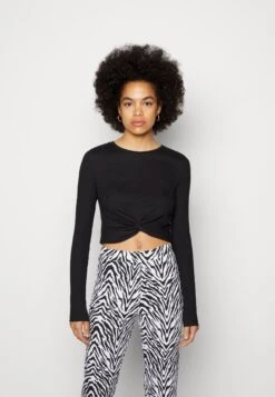 Noisy May NMDRAKEY TWIGGI - Bluzka Z Długim Rękawem - Black