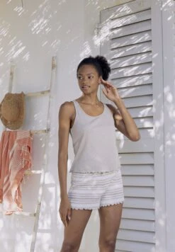 S.Oliver Spodnie Od Piżamy - Nougat Gestreift