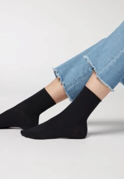 Calzedonia OHNE BÜNDCHEN - Skarpety - Blue