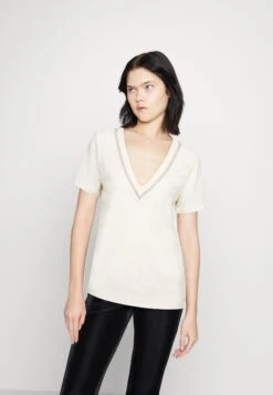 MORGAN T-shirt Z Nadrukiem - Ivoire