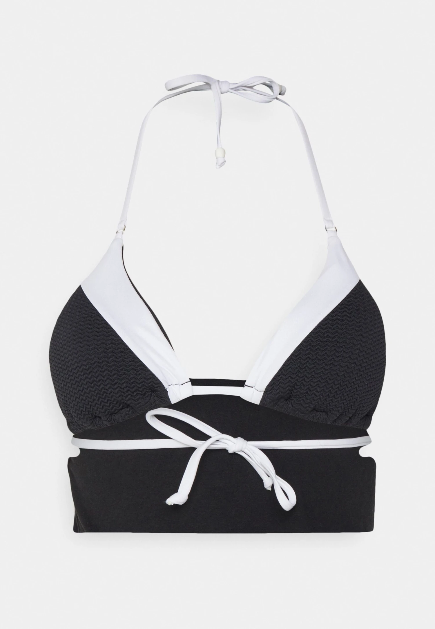 Seafolly SLICE OF SPLICE SLIDE - Góra Od Bikini - White/black 5 Seafolly SLICE OF SPLICE SLIDE - Góra Od Bikini - White/black - obrazek 5