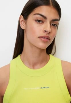 Marc O'Polo DENIM SLEEVELESS CHEST PRINT - Top - Limeade -sklep Next f5be8a382813400a8574c9f3985c4595