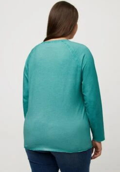 Ulla Popken GOOD GIRL GANG - Bluza - Turquoise -sklep Next f5e8c45038494d69af61a94a482cae03