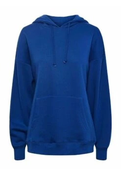 Pieces PCCHILLI LS OVERSIZED NOOS BC - Bluza Z Kapturem - Mazarine Blue