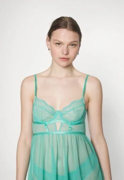 Hunkemöller BD WIRED LACE ISABELLE DOT MSH - Koszula Nocna - Sea Blue 9 Hunkemöller BD WIRED LACE ISABELLE DOT MSH - Koszula Nocna - Sea Blue -sklep Next f7266acef1f6431fb3f1c9a94ec1c210