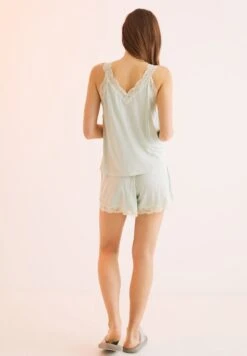 Women'secret SET SUPER SOFT WITH TANK TOP AND SHORTS - Piżama - Estampado Verde -sklep Next fabe9e62566a4fe29f2ad0875827e0c5