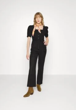 Sandro COMBIPANT - Kombinezon - Noir -sklep Next fb4d99e665a44befb1c22f3bd543ffc6