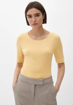 S.Oliver BLACK LABEL T-shirt Basic - Hellgelb