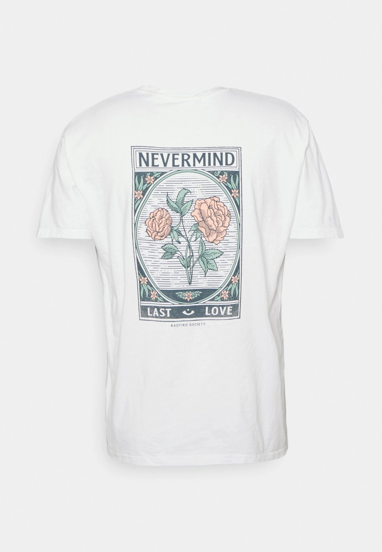 Kaotiko NEVERMIND UNISEX - T-shirt Z Nadrukiem - White 2 Kaotiko NEVERMIND UNISEX - T-shirt Z Nadrukiem - White - obrazek 2
